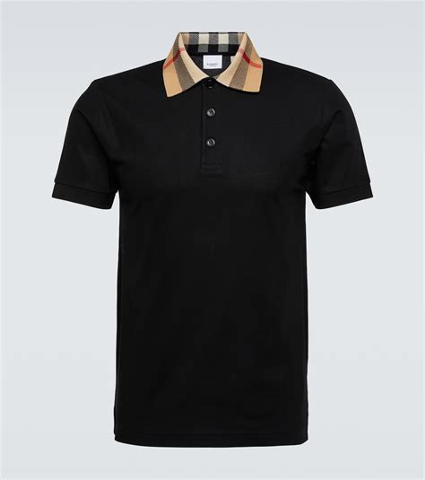 burberry polo oxford black|burberry polo shirts men's black.